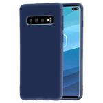 Frosted Soft TPU Protective Case for Galaxy S10+(Dark Blue)