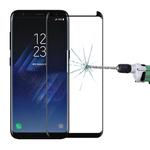 For Galaxy S8+ / G955 0.26mm 9H Surface Hardness 3D Explosion-proof Non-full Edge Glue Screen Curved Case Friendly Tempered Glass Film(Black)