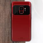 MOFI  Full Coverage High Alumina Glass + PC + Lens Face Parnt Protective Back Case for Galaxy S9(Red)