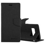 GOOSPERY FANCY DIARY for Galaxy Note 8 Cross Texture Horizontal Flip Leather Case with Card Slots & Wallet & Holder(Black)
