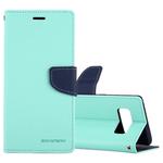 GOOSPERY FANCY DIARY for Galaxy Note 8 Cross Texture Horizontal Flip Leather Case with Card Slots & Wallet & Holder(Mint Green)
