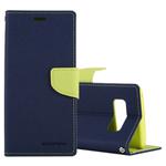 GOOSPERY FANCY DIARY for Galaxy Note 8 Cross Texture Horizontal Flip Leather Case with Card Slots & Wallet & Holder(navy)
