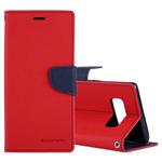 GOOSPERY FANCY DIARY for Galaxy Note 8 Cross Texture Horizontal Flip Leather Case with Card Slots & Wallet & Holder(Red)
