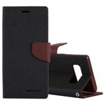 GOOSPERY FANCY DIARY for Galaxy Note 8 Cross Texture Horizontal Flip Leather Case with Card Slots & Wallet & Holder(Taupe)