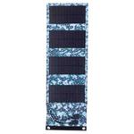 7W Monocrystalline Silicon Foldable Solar Panel Outdoor Charger with 5V Dual USB Ports (Camouflage)