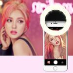 RK14 Anchor Beauty Artifact 3 Levels of Brightness Selfie Flash Light with 33 LED Lights, For iPhone, Galaxy, Huawei, Xiaomi, LG, HTC and Other Smart Phones(Black)