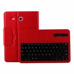 For Galaxy Tab E 9.6 / T560 2 in 1 Detachable Bluetooth Keyboard Litchi Texture Leather Tablet Case with Holder(Red)