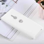 Solid Color Liquid Silicone Shockproof Soft Case for Sony Xperia XZ3(White)