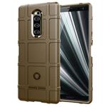 Full Coverage Shockproof TPU Case for Sony Xperia XZ4 / Xperia 1(Brown)