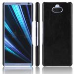 Shockproof Litchi Texture PC + PU Case for Sony Xperia 10 (Black)