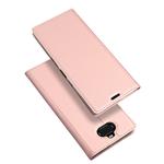 DUX DUCIS Skin Pro Series Horizontal Flip PU + TPU Leather Case for Sony Xperia 10 Plus, with Holder & Card Slots (Rose Gold)