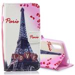 Love Tower Pattern Horizontal Flip Leather Case for Sony Xperia L3, with Holder & Card Slots & Wallet