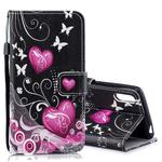 Peach Heart Pattern Horizontal Flip Leather Case for Sony Xperia L3, with Holder & Card Slots & Wallet