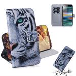 Tiger Pattern Coloured Drawing Horizontal Flip Leather Case for Sony Xperia 10, with Holder & Card Slots & Wallet