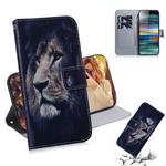 Lion Pattern Coloured Drawing Horizontal Flip Leather Case for Sony Xperia 10, with Holder & Card Slots & Wallet