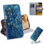 Apricot Flower Pattern Coloured Drawing Horizontal Flip Leather Case for Sony Xperia 10 Plus, with Holder & Card Slots & Wallet
