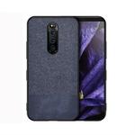 Shockproof Splicing PU + Cloth Protective Case for Sony Xperia 1 (Blue)
