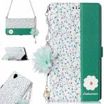 For Sony Xperia L1 Orchid Flower Pattern Horizontal Flip Leather Case with Holder & Card Slots & Pearl Flower Ornament & Chain