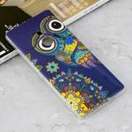 Luminous Blue Owl Pattern Shockproof TPU Protective Case for Sony Xperia XZ3