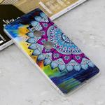 Luminous Colorful Sun Flower Pattern Shockproof TPU Protective Case for Sony Xperia XZ3