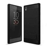 MOFI Brushed Texture Carbon Fiber Soft TPU Case for Sony Xperia E6 (Black)