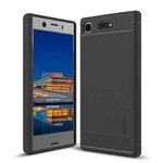 MOFI Brushed Texture Carbon Fiber Soft TPU Case for Sony Xperia XZ1 Compact(Grey)