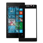 Front Screen Outer Glass Lens for Nokia Lumia 730(Black)