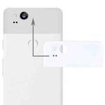 Google Pixel 2 Back Cover Top Glass Lens Cover(White)