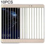 For Huawei P10 lite  10PCS Front Screen Outer Glass Lens (Gold)