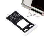 SIM Card Tray + Micro SD Card Tray + Card Slot Port Dust Plug for Sony Xperia X (Single SIM Version)(White)