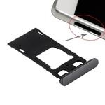 SIM Card Tray + Micro SD / SIM Card Tray + Card Slot Port Dust Plug for Sony Xperia X (Dual SIM Version)