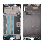 For OPPO R9s Front Housing LCD Frame Bezel Plate (Black)