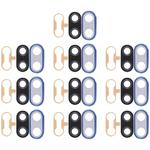 For Huawei Nova 3i 10pcs Back Camera Bezel with Lens Cover & Adhesive (Blue)