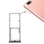 For OPPO A77 2 x SIM Card Tray + Micro SD Card Tray (Black)