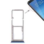 For Vivo Y75 2 x SIM Card Tray + Micro SD Card Tray (Blue)