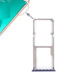 For OPPO A83 2 x SIM Card Tray + Micro SD Card Tray (Blue)