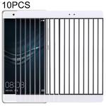 10 PCS for Huawei P9 Plus Front Screen Outer Glass Lens(White)