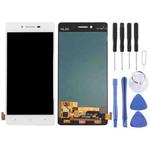 Original LCD Screen For OPPO R7 with Digitizer Full Assembly (White)