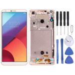 Original LCD Screen for for LG G6 / H870 / H870DS / H872 / LS993 / VS998 / US997 Digitizer Full Assembly with Frame7(Gold)