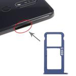 SIM Card Tray + SIM Card Tray / Micro SD Card Tray for Nokia 7.1 / TA-1100 TA-1096 TA-1095 TA-1085 TA-1097 (Blue)