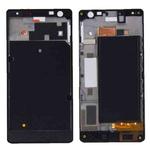 Front Housing LCD Frame Bezel Plate  for Nokia Lumia 730(Black)