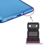 For OnePlus 7T Single SIM Card Tray (Blue)