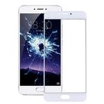 For Meizu PRO 6 / MX6 Pro Front Screen Outer Glass Lens(White)