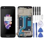 For OnePlus 5 A5000 TFT Material LCD Screen and Digitizer Full Assembly with Frame (Black)
