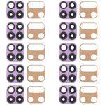 For Huawei P40 Lite  10pcs Original Back Camera Lens (Pink)