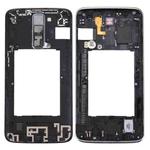 Back Plate Housing Camera Lens Panel with Speaker Ringer Buzzer & Vibrating Motor for LG K7(Black)