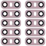 10 PCS Back Camera Lens with Adhesive for LG G6 H870/H871/H872/ LS993(Pink)