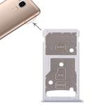 SIM Card Tray + SIM Card Tray / Micro SD Card Tray for Huawei Honor 5c (Silver)
