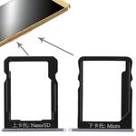 SIM Card Tray + SIM Card Tray / Micro SD Card for Huawei Honor 6 Plus (Grey)