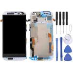TFT LCD Screen for HTC One M8 Dual SIM Digitizer Full Assembly with Frame (White)